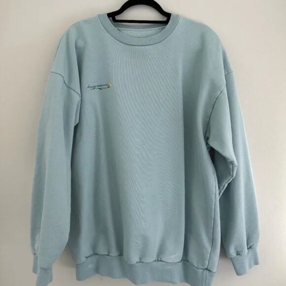 Heavy Manners crewneck blue - Picture 1 of 2